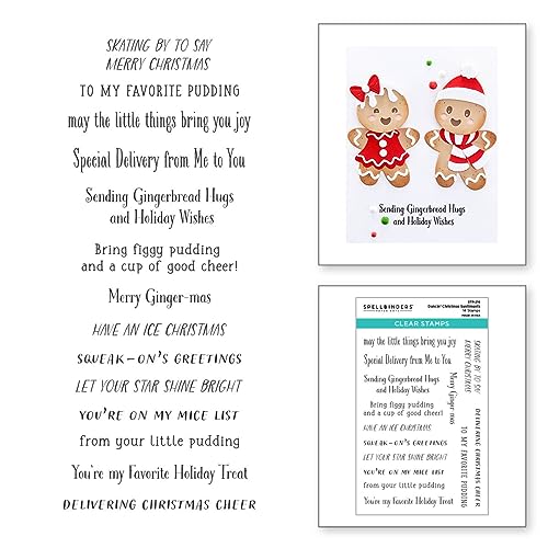 Spellbinders Dancin' Christmas Sentiments Clear Stamp Set from The Dancin' Christmas Collection, 3.1 x 1.65 inches - Image 2