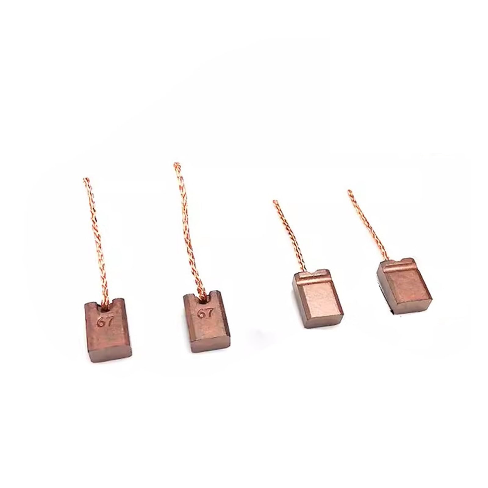 Zestaw szczotek węglowych o wysokiej wydajności, 3-pak 5 x 8 x 12 mm i 2,5 x 3,5 x 15 mm, trwały zamiennik elektronarzędzi wydajna przewodność, idealna do silników i generatorów