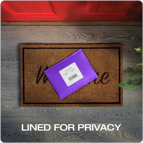 Image of Quality Park Bubble Mailers, 6 x 9, Purple Poly Mailers, Padded Envelopes, Shipping Bags, Water Resistant, Self Seal, 50 Per Box (QUA85904)