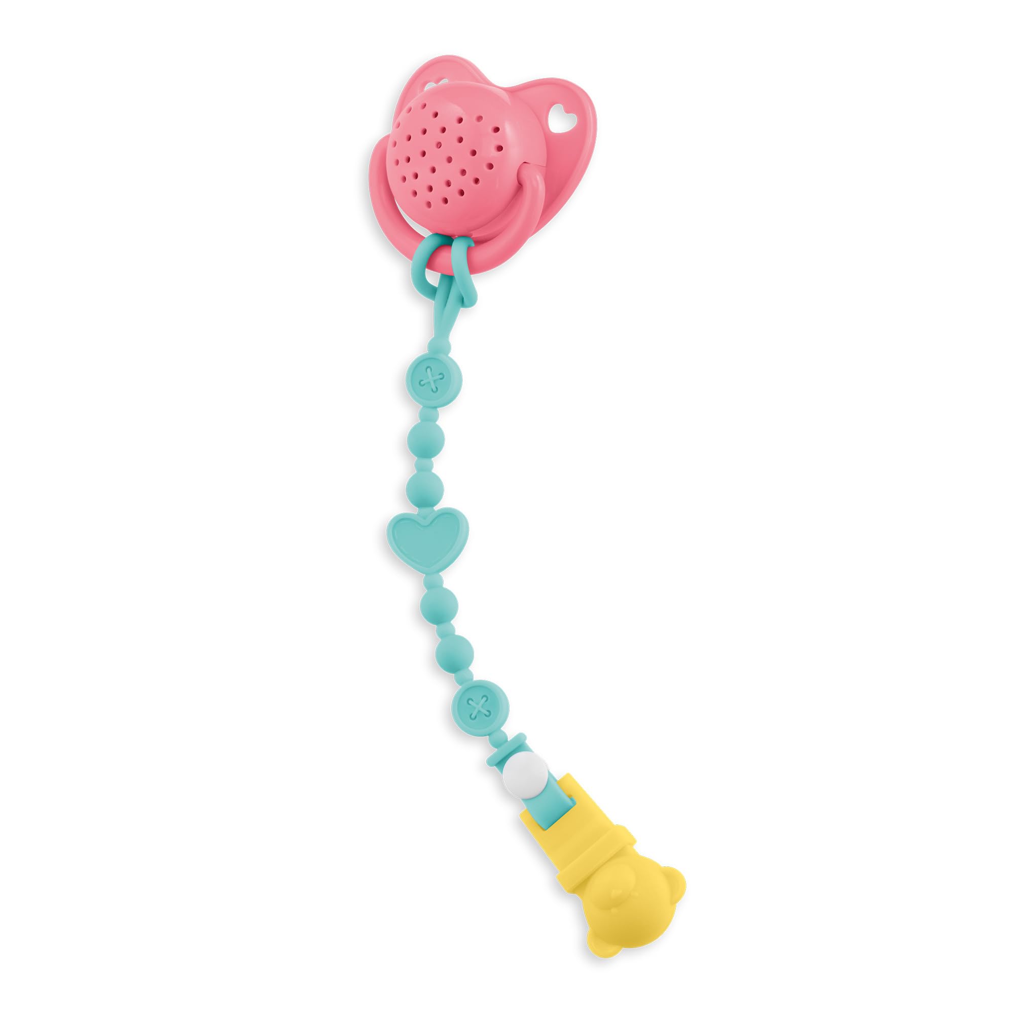 Corolle 9000141400 - Dummy with 15 Sounds and Dummy Chain, for All 36 cm Baby Dolls, Doll Accessories, from 3 Years