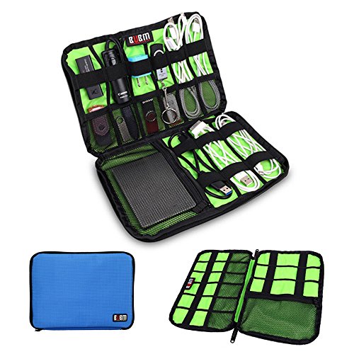BUBM Universal Cable Organizer Electronics Accessories Case Various USB, Phone, Charge, Cable Organizer