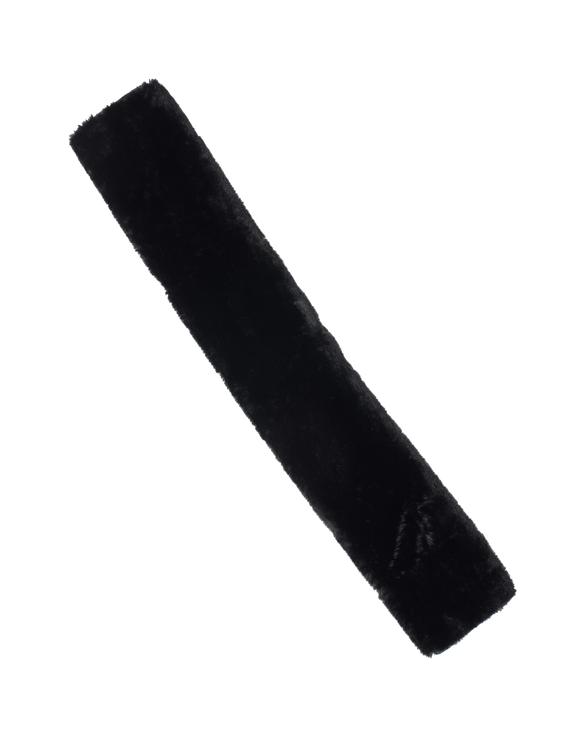 LeMieux Simuwool GP Slip On Girth Sleeve - Super Soft Faux Lambswool - Breathable and Prevents Rubbing - Black
