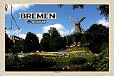 DekoDrom® Blechschild 20x30 cm Bremen Deutschland Überseestadt Wand Deko Bar Kneipe Cafe Sammler Geschenk