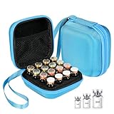 16 Slots, Peptide Case Insulin Holder Case for Fridge, Fits 1ml 2ml 3ml Vials, Fridge Storage Case for Peptide, Insulin, GLP-1, Hard Protective Case with Handy Strap, Case Only (16 Slots)