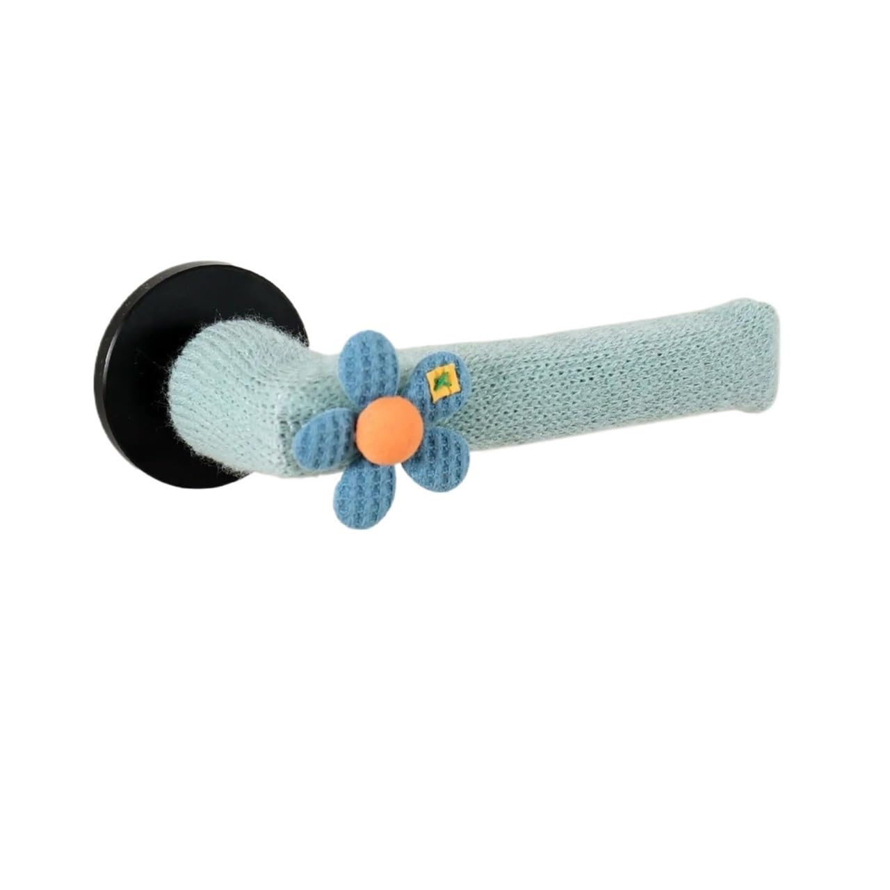 TIANSHENGQI Flower Door Handle Protective Cover Thickened Bedroom Anti-Collision Winter Warm and Knitted Gloves(A,2pcs)