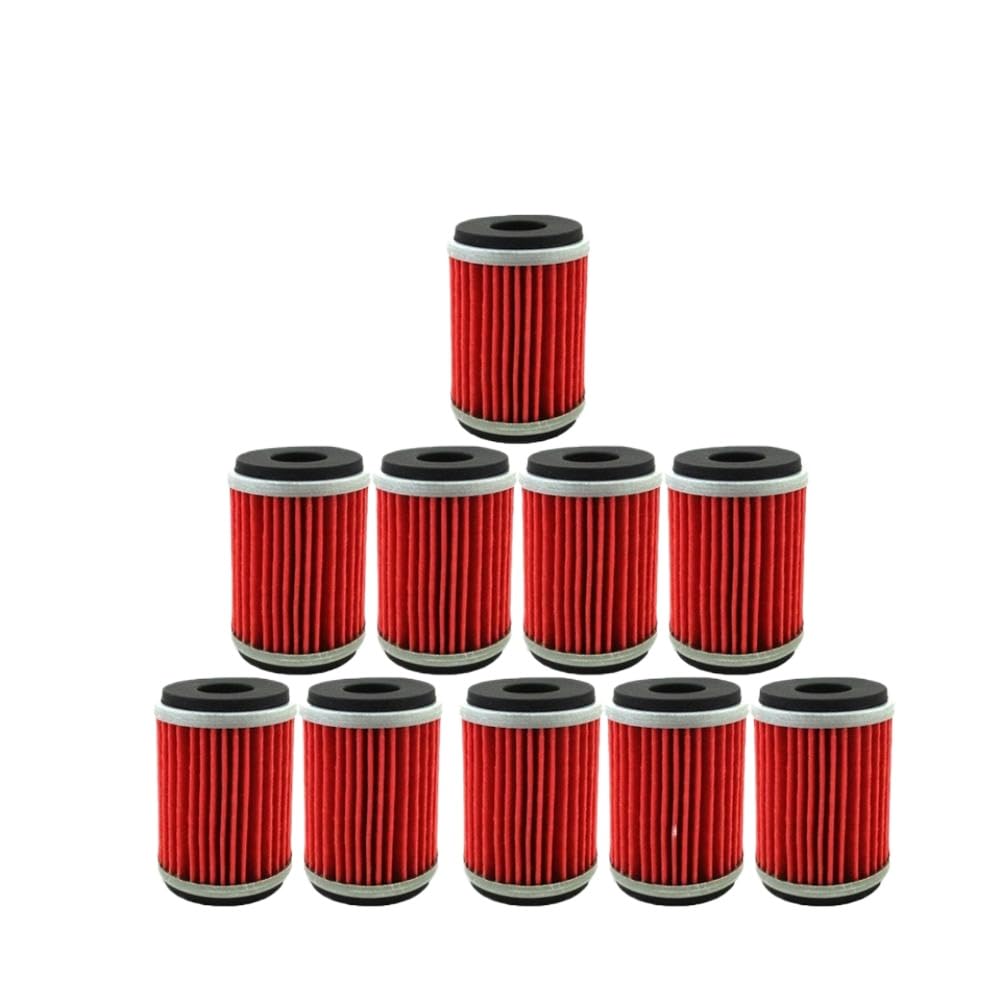 Filtro de Aceite Compatible With Yamaha WR250 WR450 YFZ450(10 PCS)