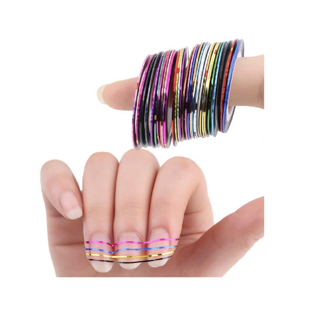 COSLIFESTORE 80PCS DIY Nail Art Accessories Kit for Women & Girls 4