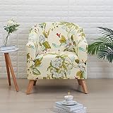 Club Chair Cover Stretch Spandex Geometric Pattern Armchair Covers,tub Chair Cover for Living Room A