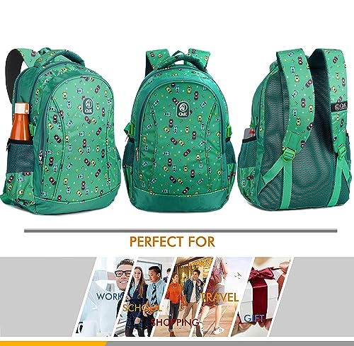 Image of Chris & Kate Multi Printed 32 Ltrs 45 cm Heavy Duty Padded and Spacious Bag for Boys and Girls School College Casual Daypack Water Resistance Backpack