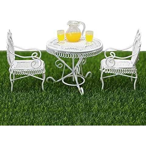 Dollhouse Miniature Bistro Table & Chairs Set Cover