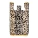 Medium Leopard Print Plastic T-Shirt Bags - Case of 500