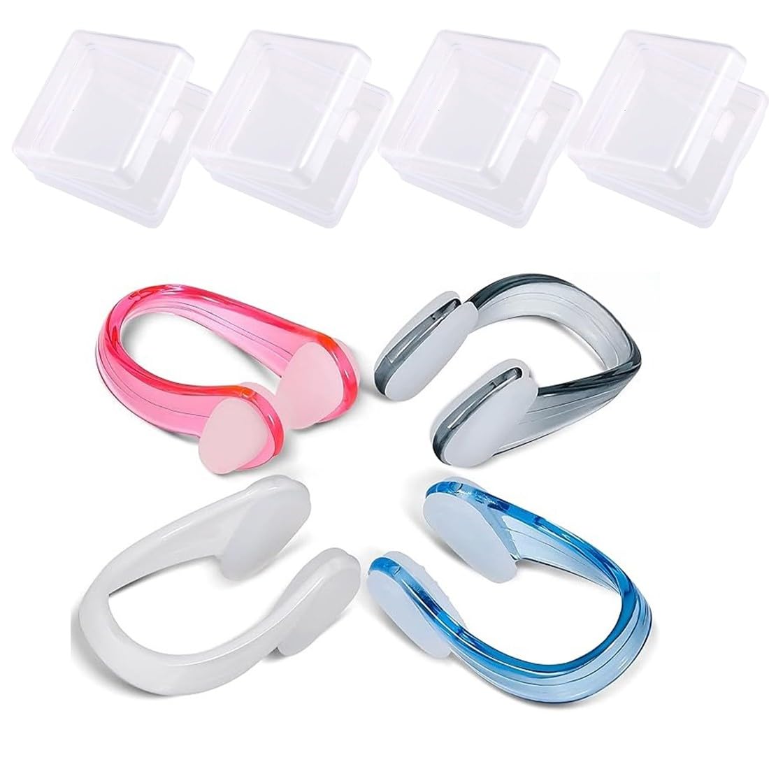 XPEX 3 Pezzi Tappanaso per Piscina Tappanaso nuoto sincronizzato Tappi per Naso da Nuoto in Silicone