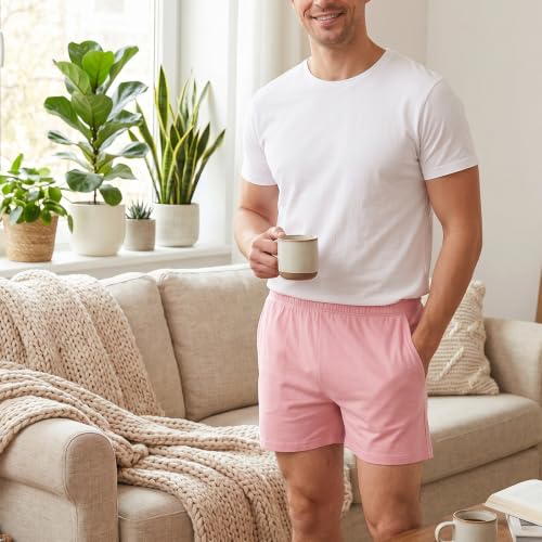 Image of AIMPACT Men's 4 inch Inseam Sleep & Lounge Pajama Shorts with Pockets