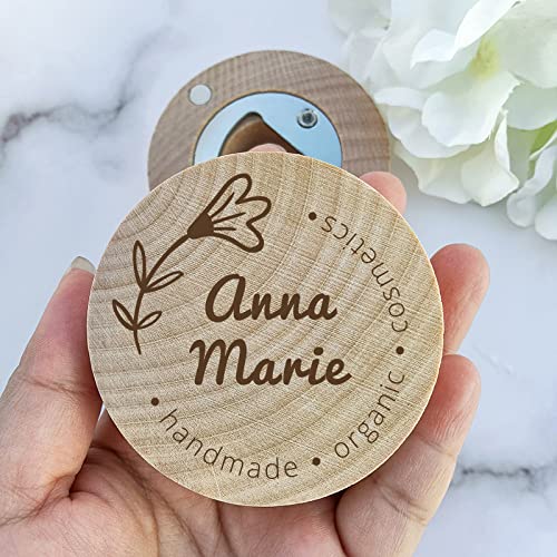Aimant de réfrigérateur décapsuleur bois pour mariage chic - 5