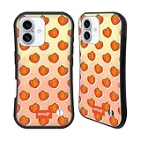 Head Case Designs Officially Licensed Emoji® Peaches Fruits Hybrid Case Compatible with Apple iPhone 16