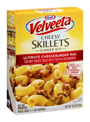 Velveeta Skillets Ultimate Cheeseburger Mac One Pan Dinner Kit with