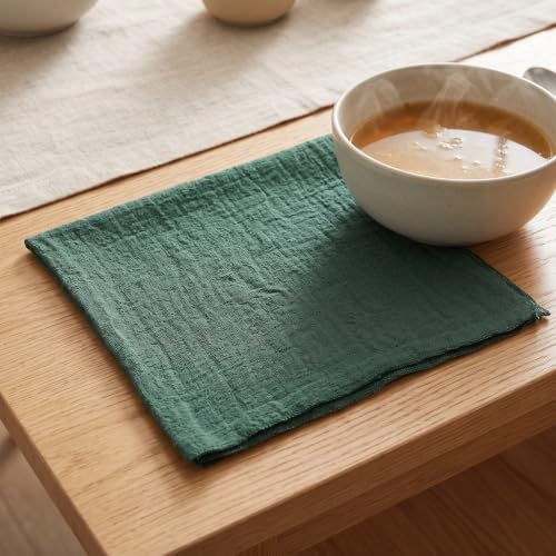 Servilletas de tela de algodón reutilizables para evitar papel 6