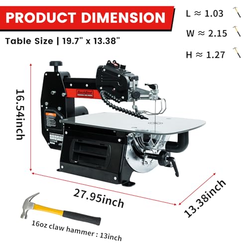 Bucktool 16 Inch Variable Speed Scroll Saw