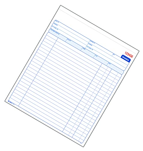 Adams Invoice Book, 8-3/8 X 10-11/16 Inches, 2-Part, Carbonless, White/Canary, 50 Sets Per Book (D8140) #TOP1