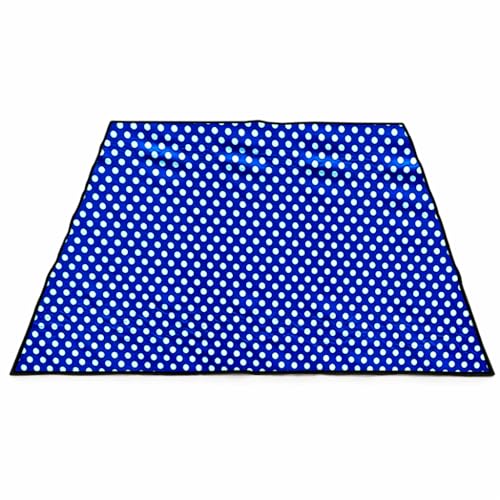 Image of Waterproof Bed Server Mat /Food Mat /Bedsheet Protector | Reversible | 2-Layer Heavy Material | Multi-Purpose Place Mat (Colour & Print May Vary) (polka-13)