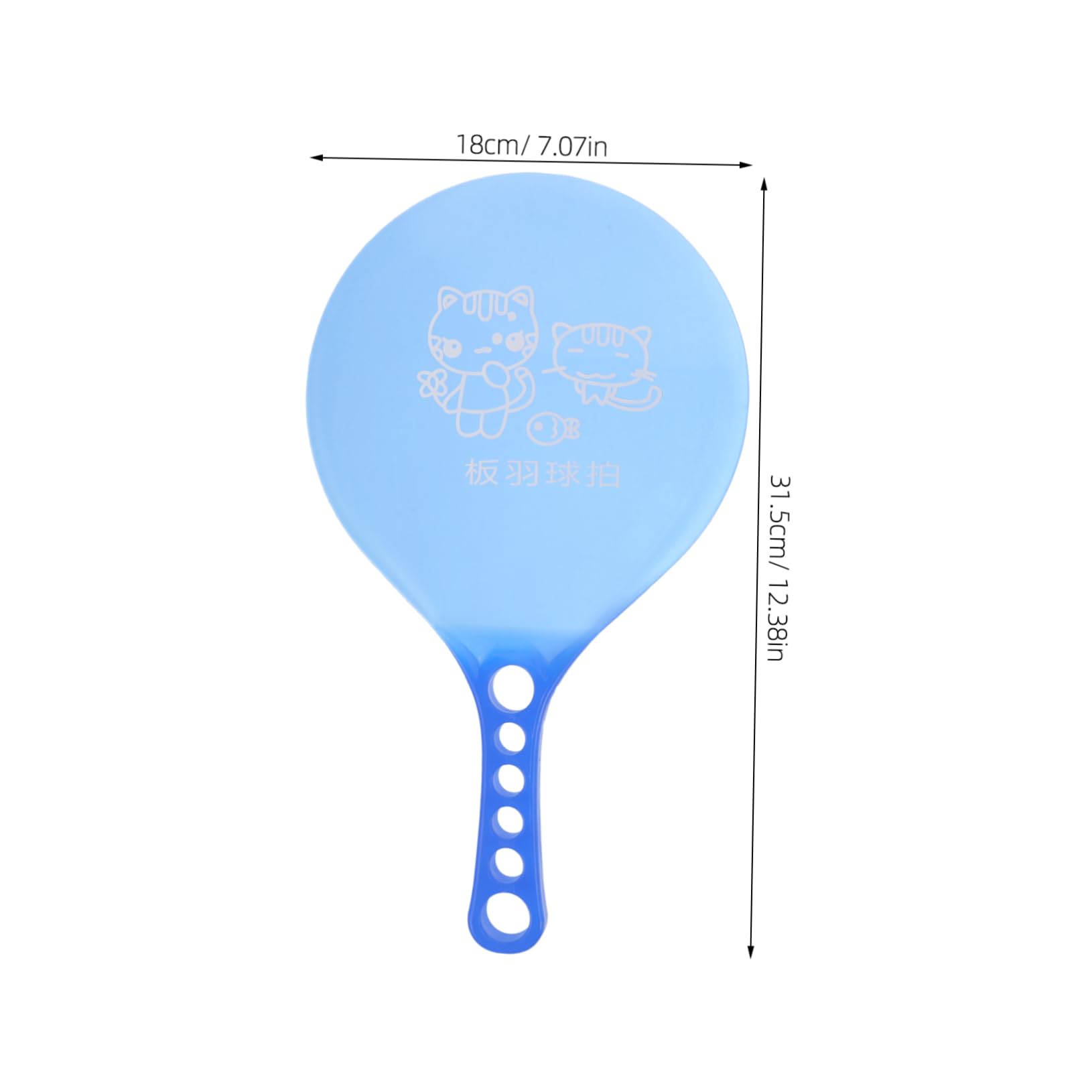 VANZACK Plastic Paddles Set Pair Beach Ball Racket for Badminton Sturdy Lightweight for Use
