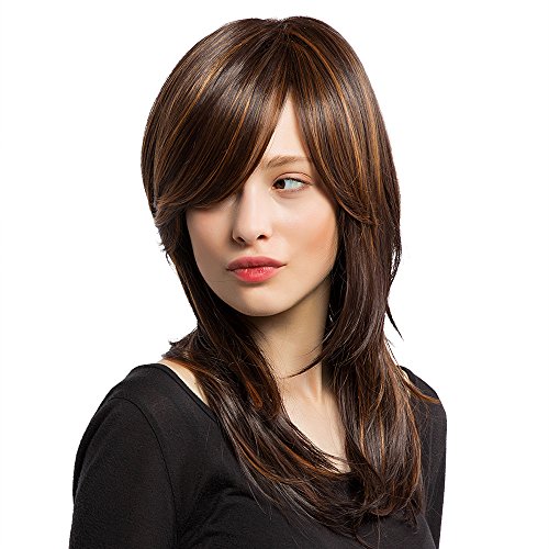 HAIRCUBE Long Layered Ombre Color Synthetic Wig for Women