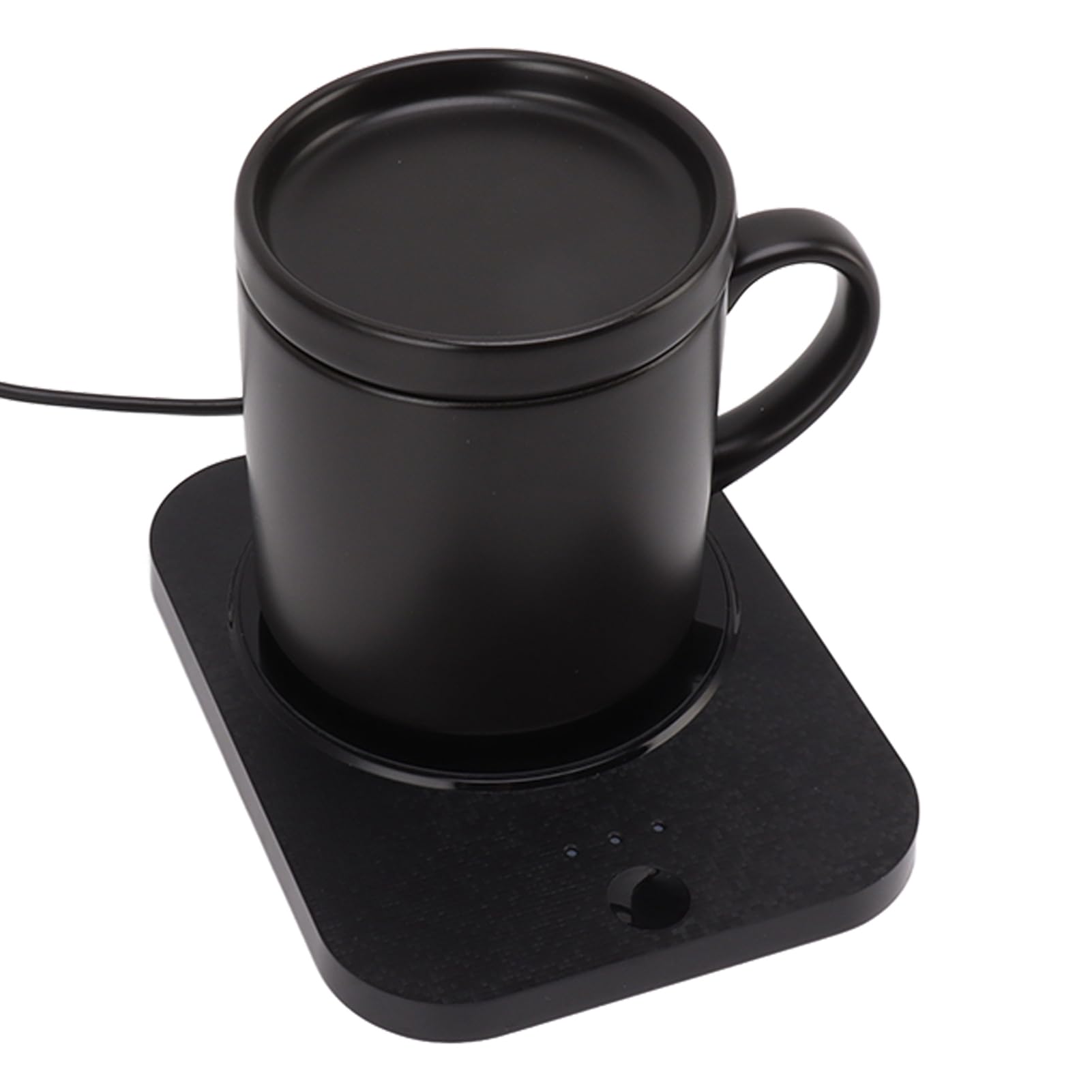 Calentador Eléctrico de Taza de café, Taza de Cerámica Constante de 55 ℃, Almohadilla Térmica, Fuente de Alimentación USB, Calentador de Bebidas de Escritorio, Portátil para