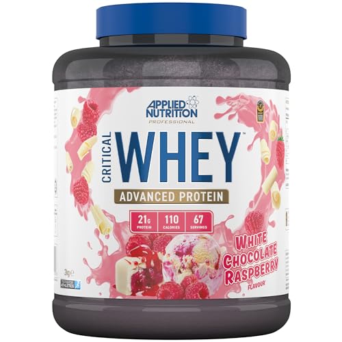 Applied-Nutrition-Critical-Whey-Protein-Powder-2kg-High-Protein-Powder-Protein-Milkshake-Muscle-Building-Supplement-with-BCAAs-Glutamine-2kg-67-Servings-White-Chocolate-Raspberry