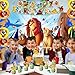 42pcs Lion-Kings Party Supplies Pack Includes，Banner，Cake Topper，Blackdrop,Balloons for Lion-Kings party Decoration