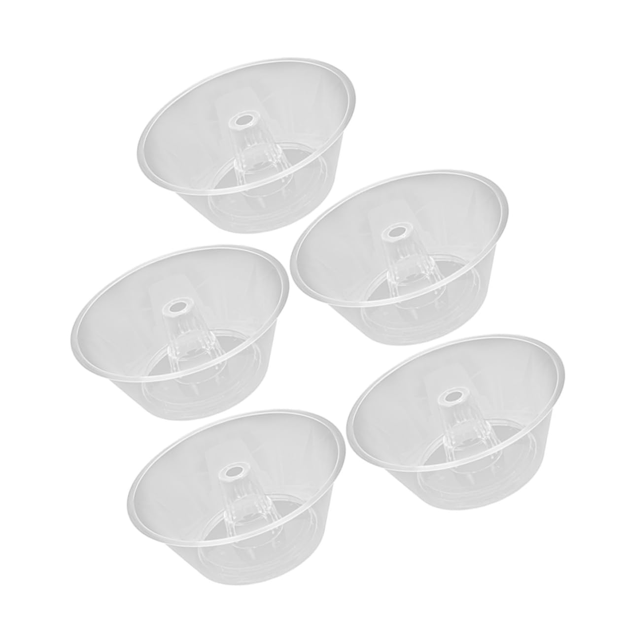 FRCOLOR 5Pcs Drinking Cup Bowl Thickened Food Containers for Snacks Portable Outdoor Food Bowls for Parties and Gatherings Durable Material Easy to Clean