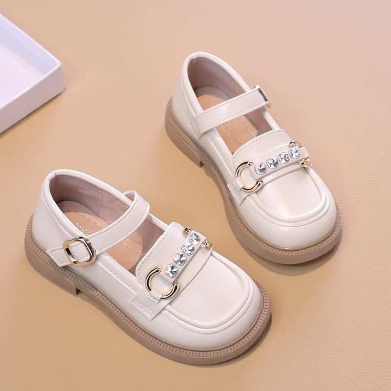 ChayChax Toddler Little/Big Girls Mary Jane Dress Shoes Comfortable Princess Ballet Flats Slip-on School Wedding Party Shoes2