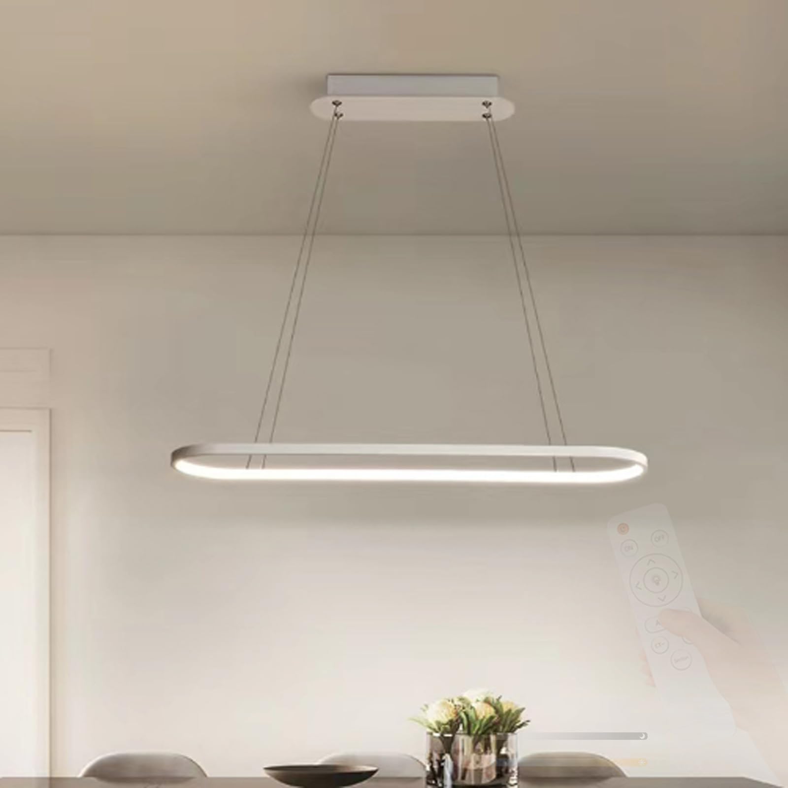 Luminaire suspendu d'intérieur LED moderne à intensité variable - 8