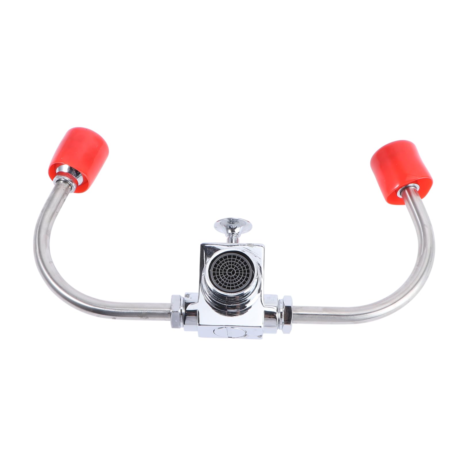 Lavaojos Montado Grifo de Acero Inoxidable 304, Plata | Activación Rápida, Caudal Regulable, para Laboratorios y Fábricas Químicas