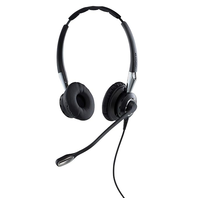 Jabra 2400 II USB DUO CC Wired Headset for Softphone with Noise