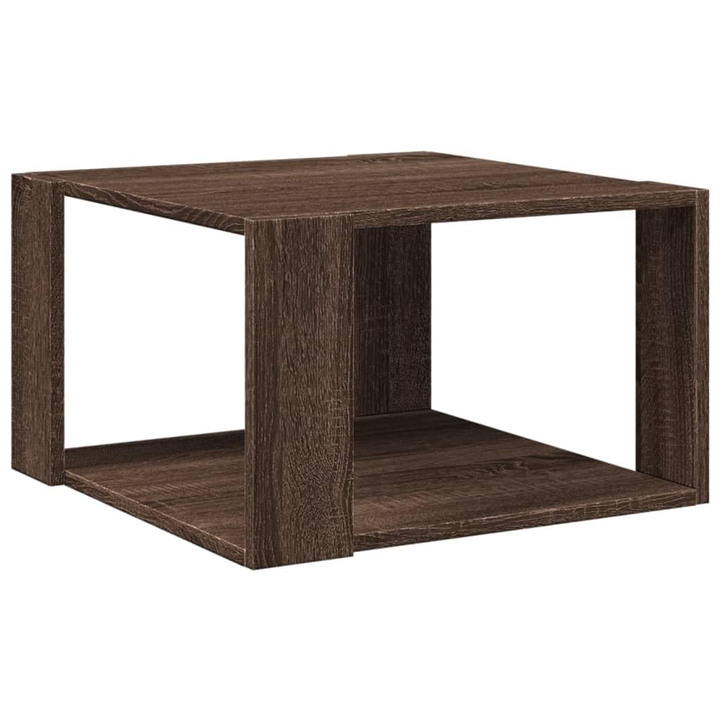 vidaXL Coffee Table Brown Oak 51.5x51.5x30 cm Engineered Wood โ image 1