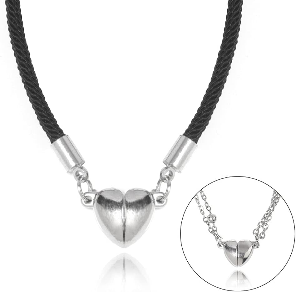 10 Sets of Alloy Heart-Shaped Jewelry Magnetic Clasps Magnetic Clasps for Bracelet Necklace Making Magnet Converter DIY Jewelry Accessories - Image 4