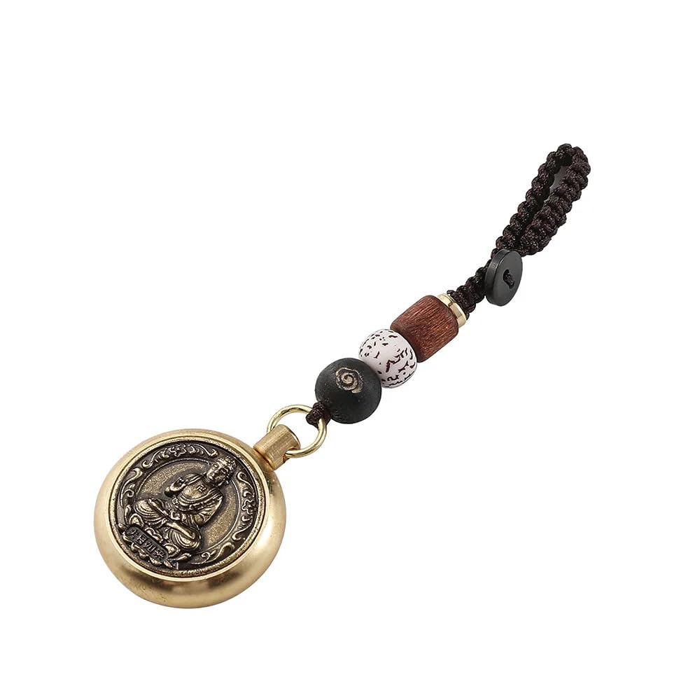 Vintage Lucky Rope miedziany brelok do kluczy wisiorek mosiężny