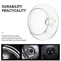 Vista 4 de Angoily Tetera de vidrio para tetera, 4 piezas, tapa de tetera de repuesto, tapas de coladores de té, tapas sueltas para tetera de té, cubierta