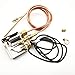 MENSI Propane Gas Fireplaces Fire Pits DIY Safety Replacement Part Pilot Burner Assembly For Propane Igniter Kit M8x1 Thermocoupler with OD 4mm Copper Tube Connection