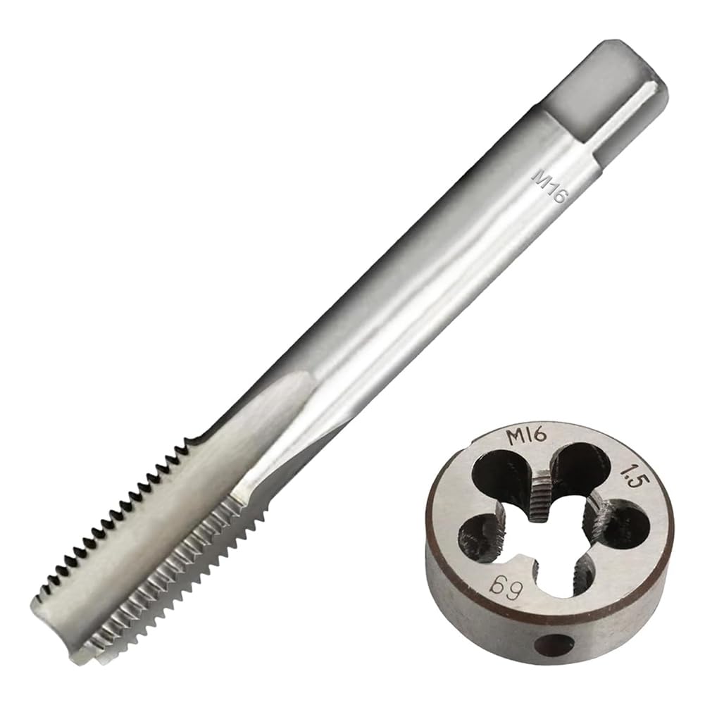 UDSKNV[KSL M16 X 1.5 High-Speed Steel Metric Thread Tap and Die Set Right Hand Thread Machine Tool