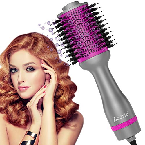 Hot Air Brush Styler and Dryer Hair Dryer Brush in One 1200watt One Step Hair Dryer and Volumizer 5 in 1 Ionic Hot Air Ionic Hair Brush Dryers with Ion Generator Hair Brush Blow Dryer for Women