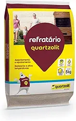 Argamassa Refratária 5 Kg Cinza Alta Temperatura Quartzolit