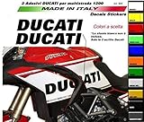  Vulturbike Aufkleber Ducati Für Seiten Multistrada 1200 2010-2014 - Schwarz