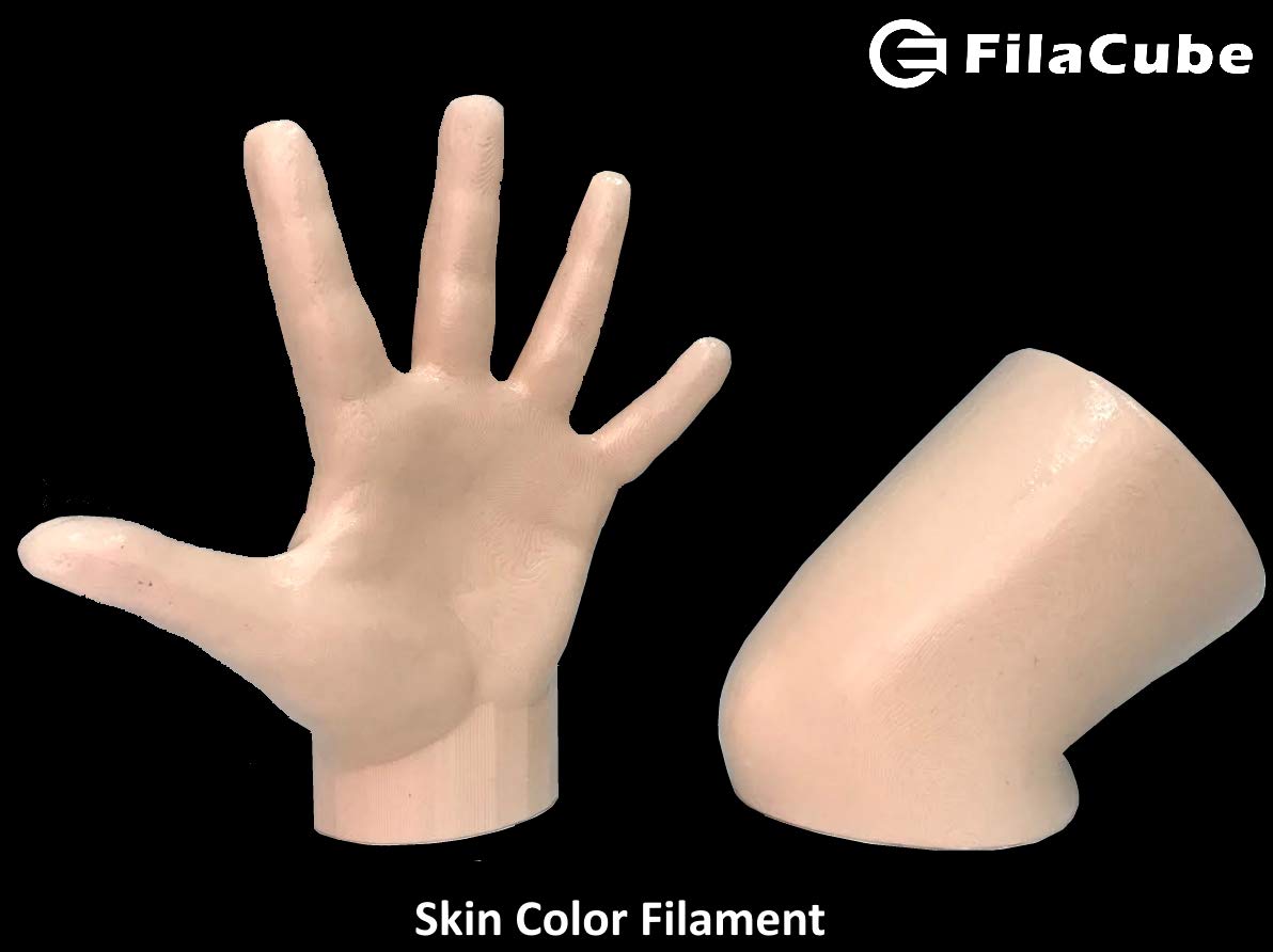 Skin/Flesh PLA drukarka 3D 1,75 mm filament 1 kg - FilaCube PLA 2 jasny odcień skóry 1,75 mm 1 kg druk 3D plastikowy filament dostawa do ludzkiego organu, modelu, ciała, dziewczyny, zabawkowego