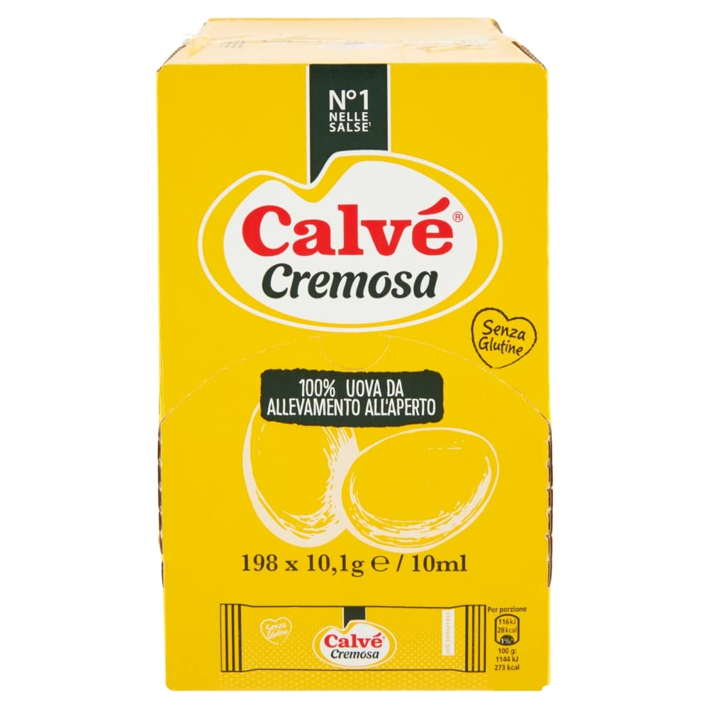 Calvè Maionese Cremosa monodose in bustina - 198X10 ml