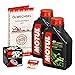 Produktbild Motul 10W-40 Öl + K&N Ölfilter für Honda VT 125 C/C2 Shadow, 99-08, JC29 JC31 - Ölwechselset inkl. Motoröl, Filter, Dichtring