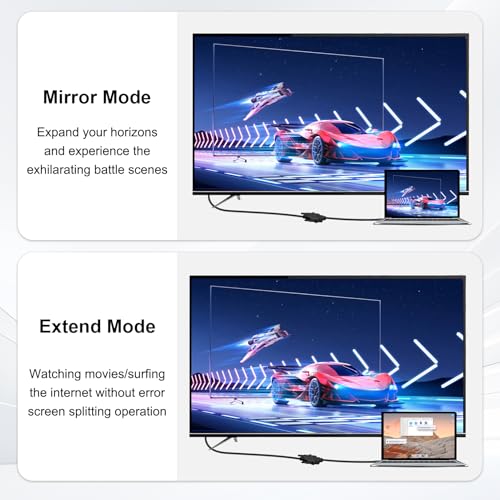 teasteam HDMI to DVI Cable Adapter, Bi-Directional 24+5 DVI Female to HDMI Male High Speed Converter 1080p Full HD 60Hz, Gold Plated Connector for Monitor PC TV Gaming Projector 1ft / 0.3m - Image 3