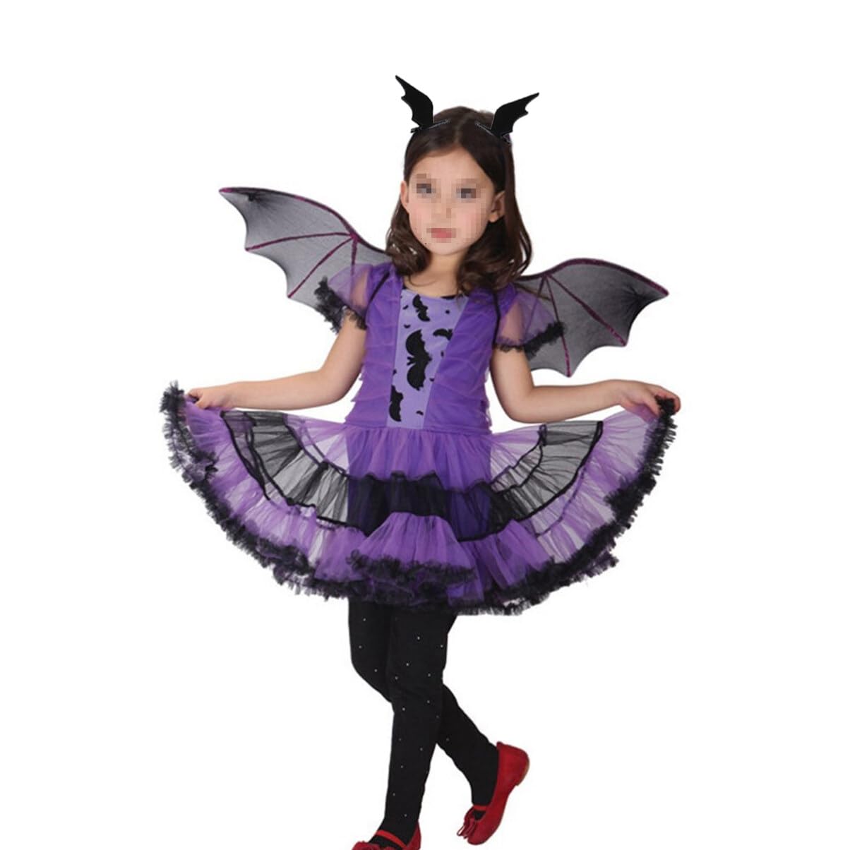 Luxshiny Devil Wings Hair Clip Set - 6 Black Non Woven Clips for Halloween Party Use Cute Bat Wing Barrettes for Girls and Women - Image 3