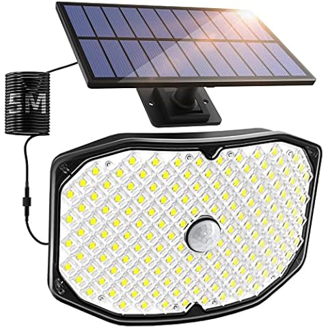 LEDYA Solar Powered Security Light, 146 LED Super Bright White Solar Security Lights, IP65 Waterproof Solar Security Lights Outdoor Motion Sensor for Front Door, Yard, Garage, Garden and More Cover