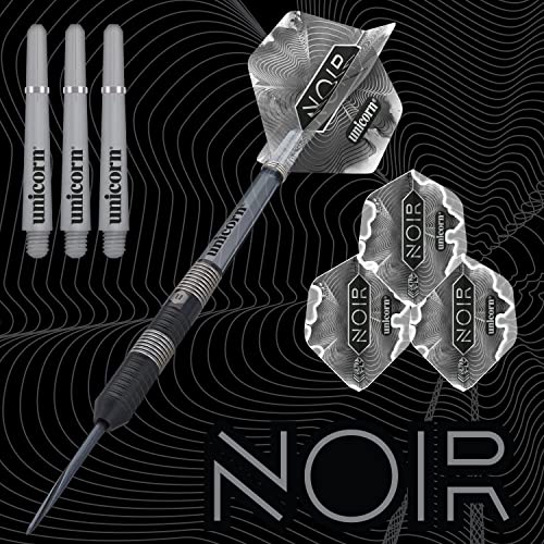 Unicorn Steel Tip Professional Darts Set, Black, 24 g - Image 2